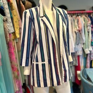 Vintage Striped Blazer